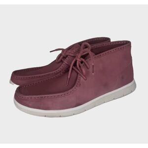 UGG Hendrickson Mens 12 US Chukka Boots Leather Wine Ankle Boots Lace-Up 1013990